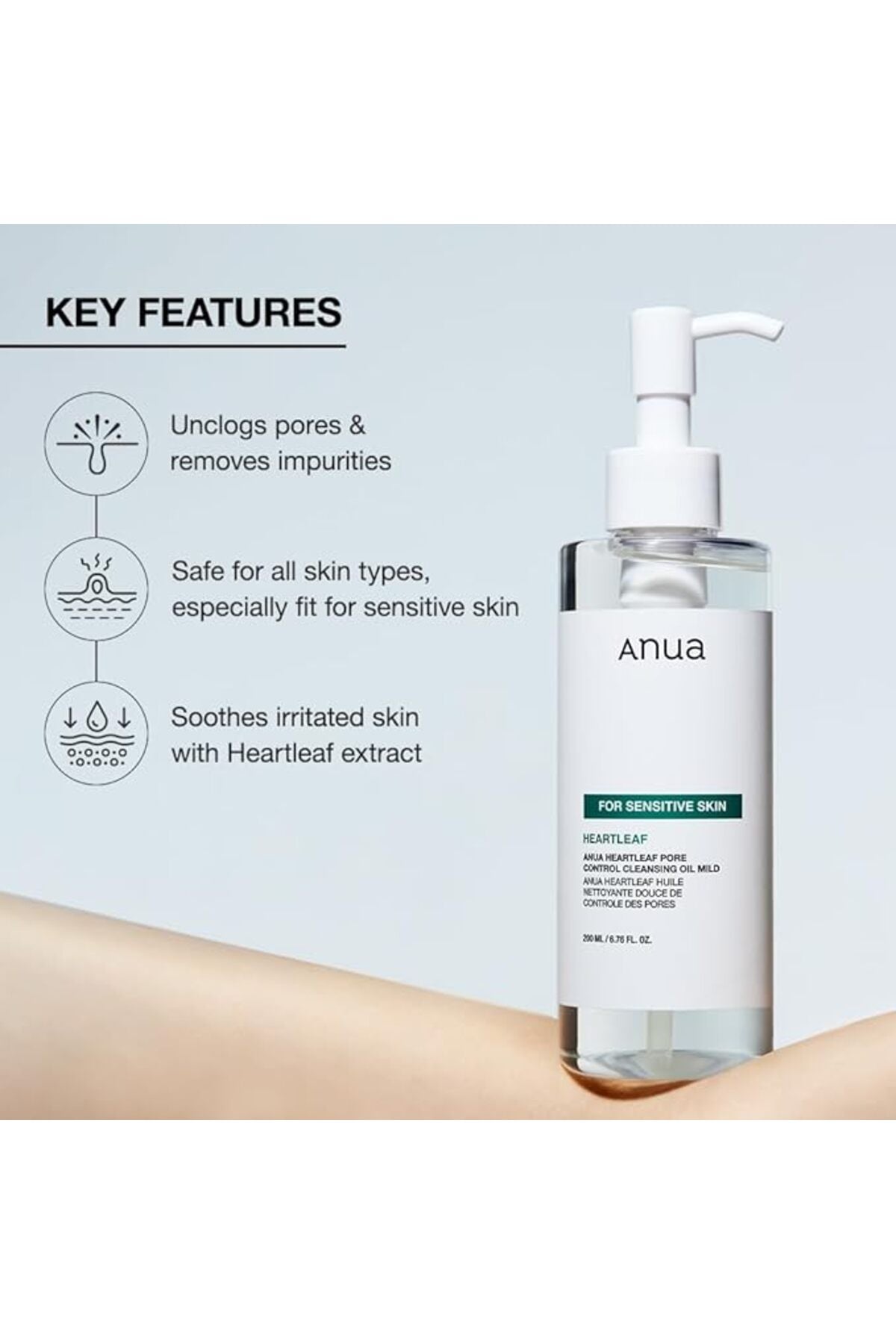 Heartleaf Pore Control Cleansing Oil Mild 200ml - ANUA
