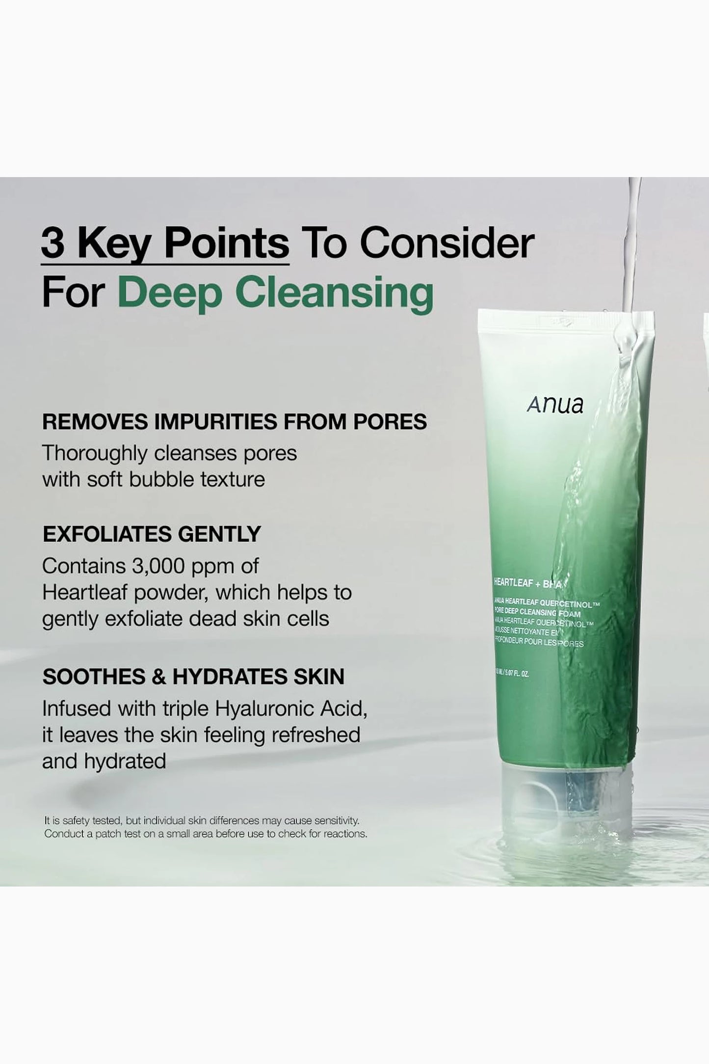 Heartleaf Quercetinol Pore Deep Cleansing Foam 150ML - ANUA