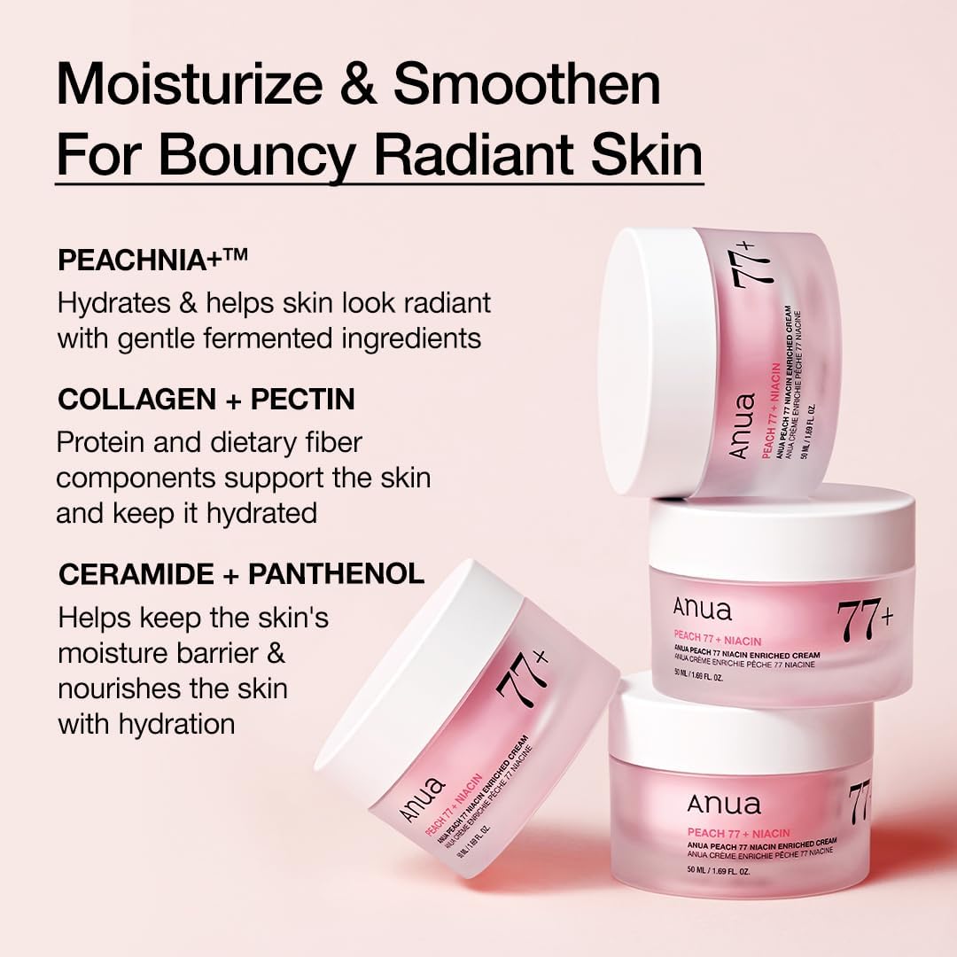 Peach 77 Niacin Enriched Cream 50ml - ANUA