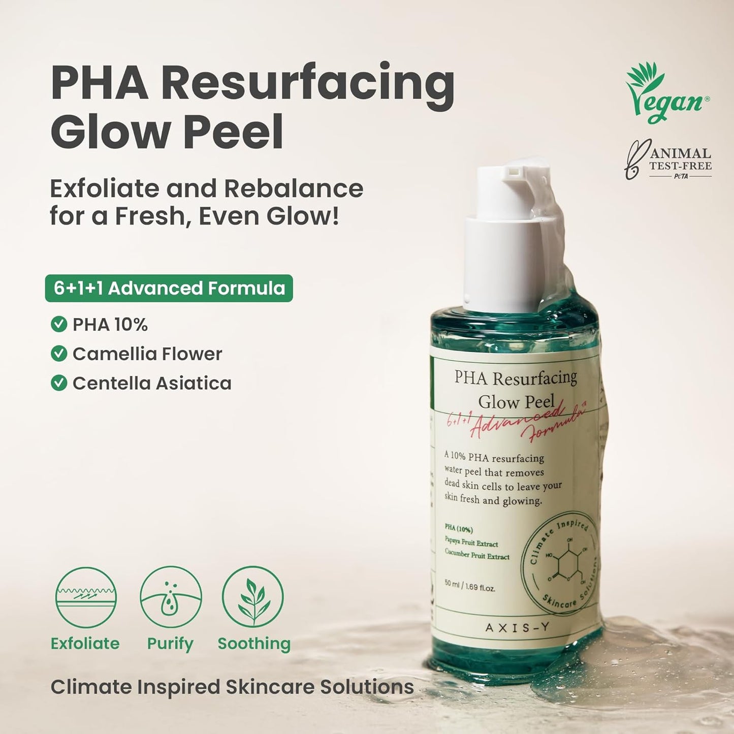 PHA Resurfacing Glow Peel 50ml - Axis Y