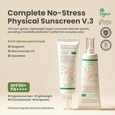 Complete No-Stress Physical Sunscreen (V3) 50ML - AXIS Y
