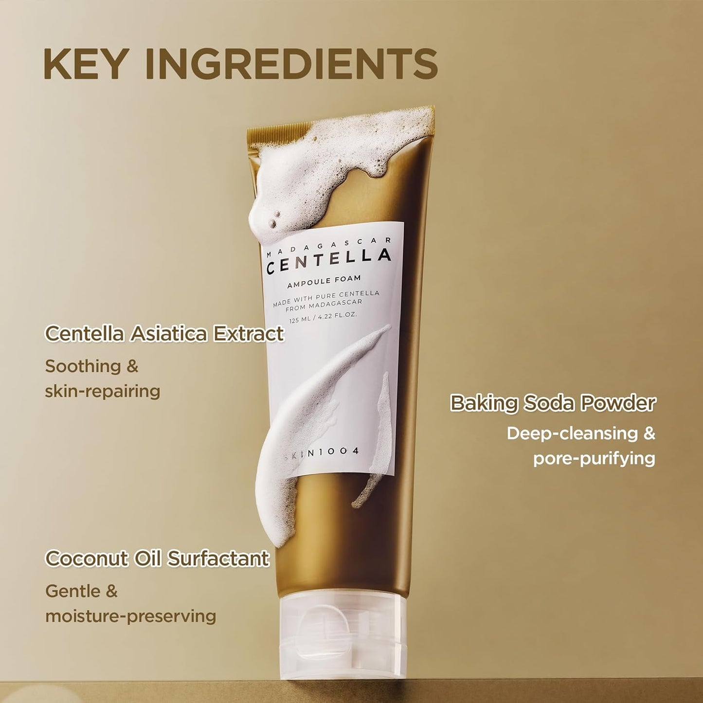 Madagascar Centella Ampoule Foam 125 ml - SKIN 1004