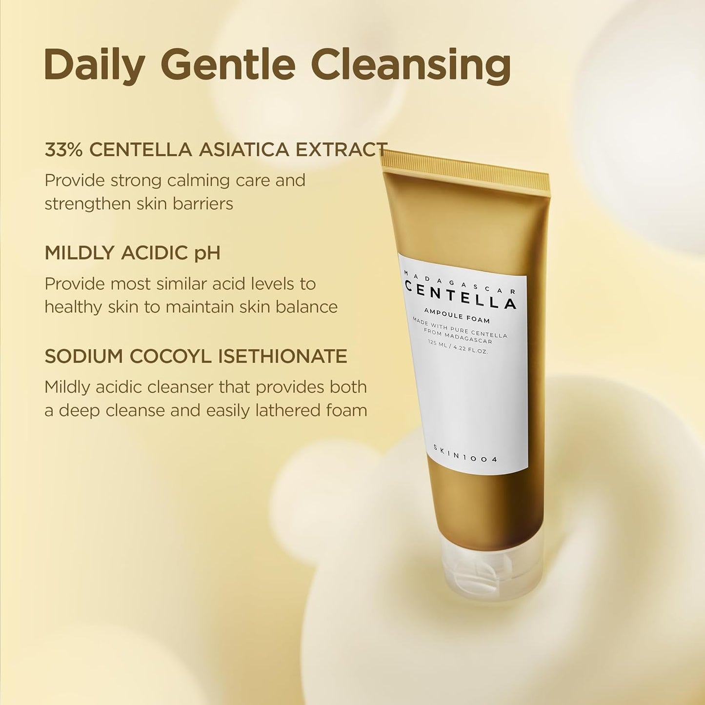 Madagascar Centella Ampoule Foam 125 ml - SKIN 1004
