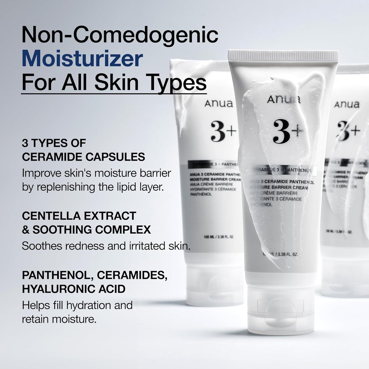 3 Ceramide Panthenol Moisture Barrier Cream 100ml - ANUA