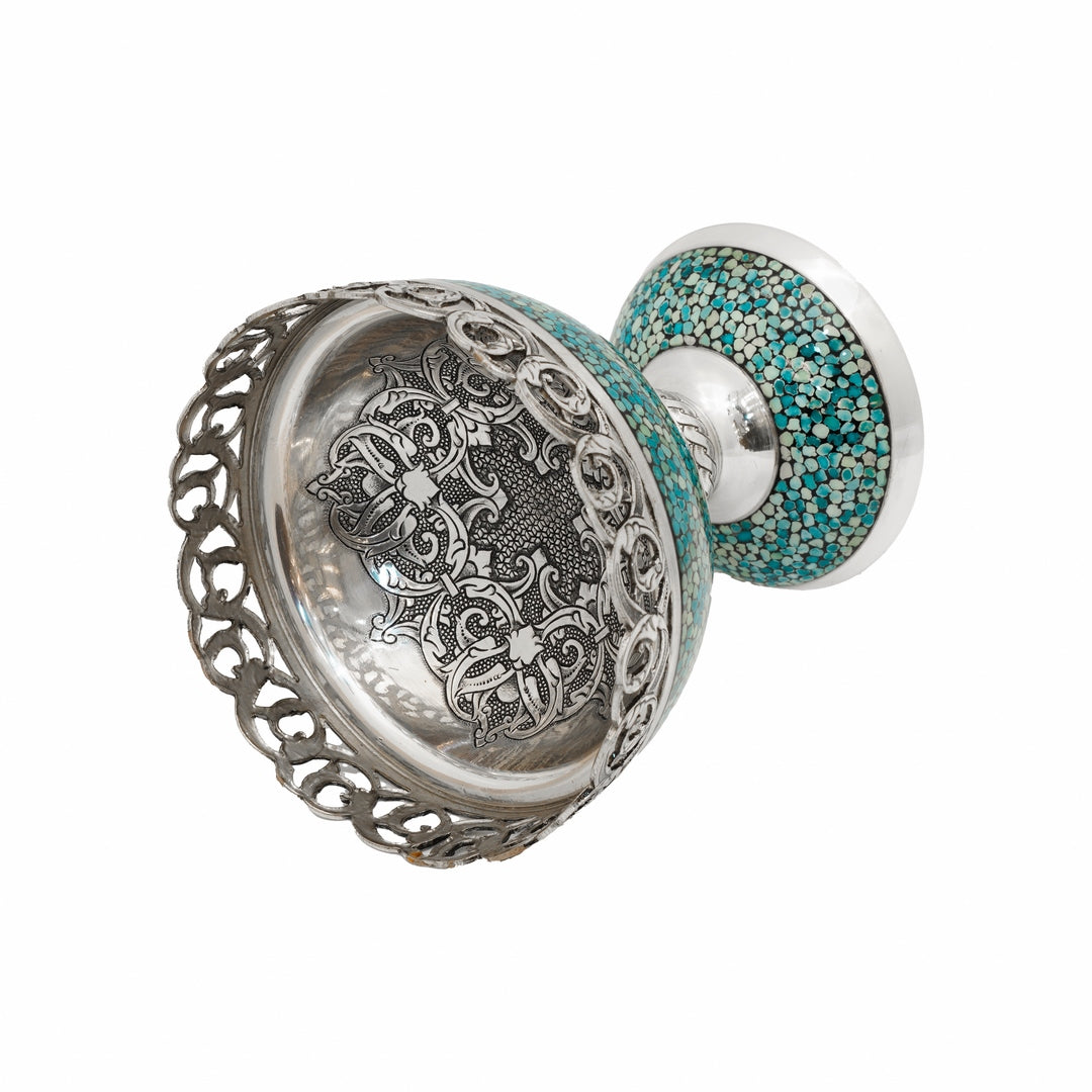 Silver Turquoise Nut Bowl