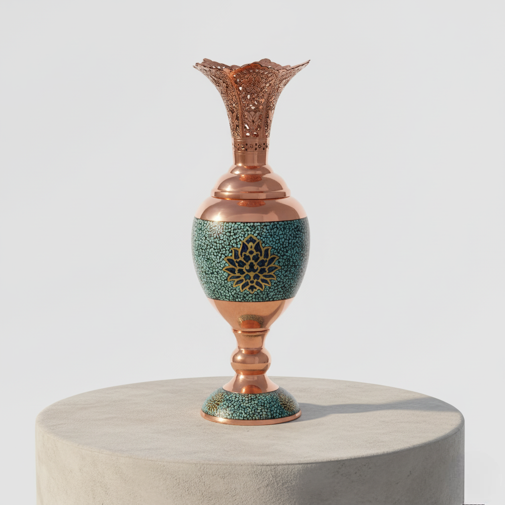 Toranj Turquoise Hyacinth Vase 2