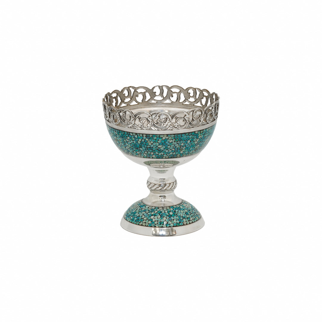 Silver Turquoise Nut Bowl