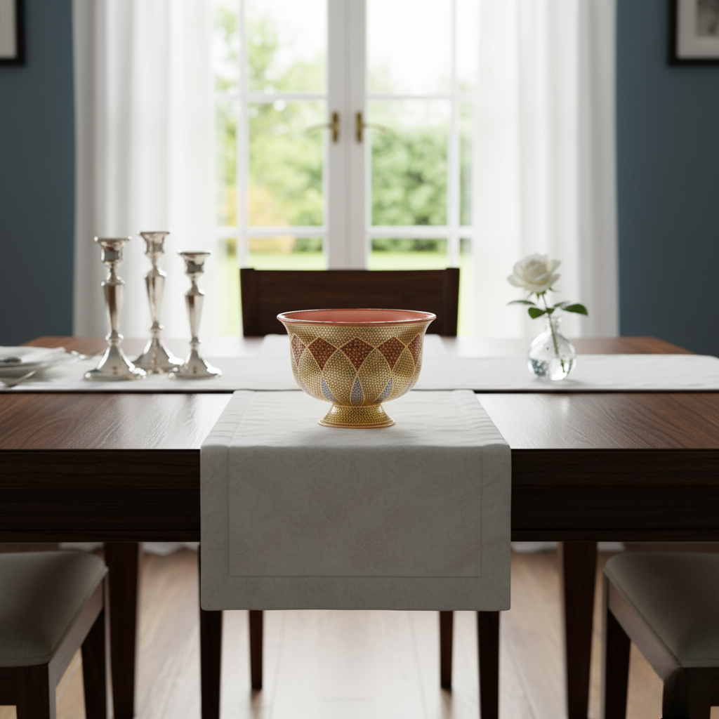 Tulip Bowl – Knot Design Full Khatam L