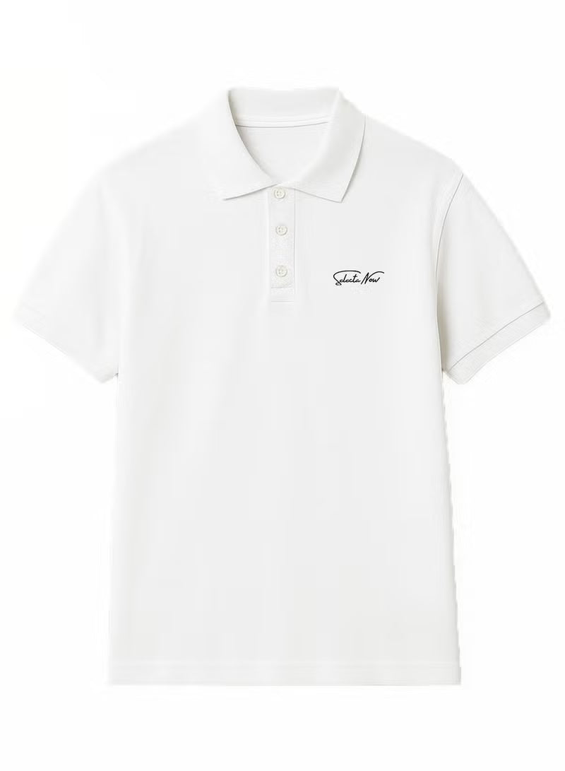 Men’s Stretchable Cotton Polo Shirt – Short Sleeves, Breathable, Black – Perfect for Office & Casual