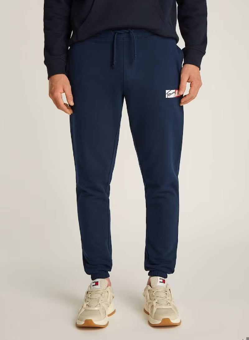 Signature Logo Cuffed Slim Joggers