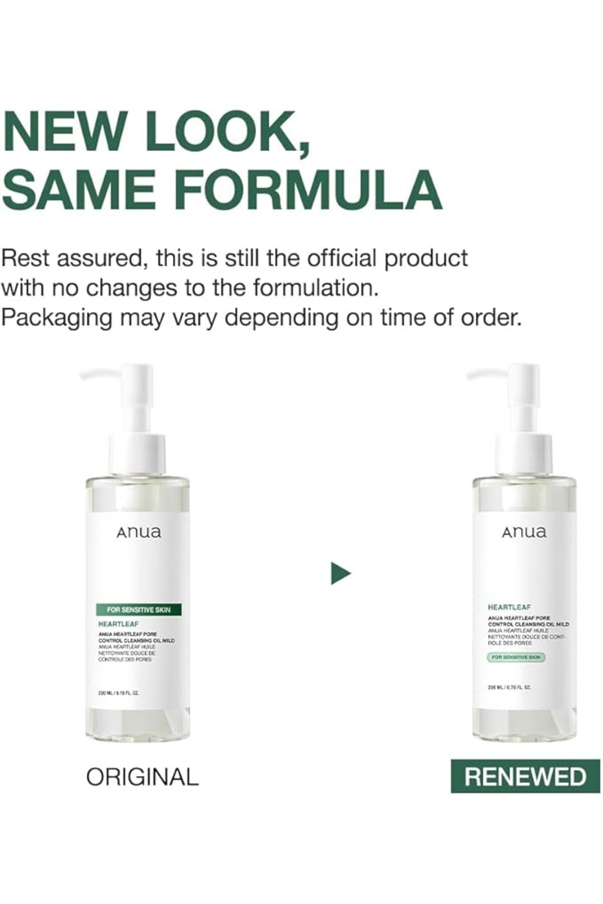 Heartleaf Pore Control Cleansing Oil Mild 200ml - ANUA
