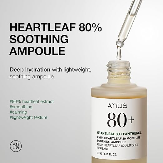 Heartleaf 80% Soothing Ampoule 30ML - ANUA