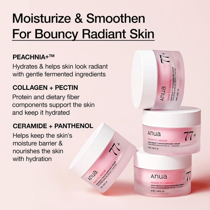 Peach 77 Niacin Enriched Cream 50ml - ANUA