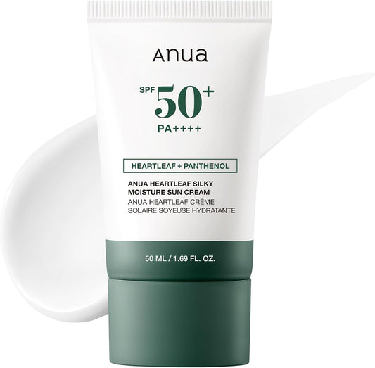 Heartleaf Silky Moisture Sun Cream 50ML - ANUA