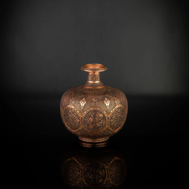 Pomegranate-Shaped Engraved Vase