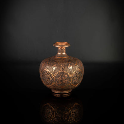Pomegranate-Shaped Engraved Vase
