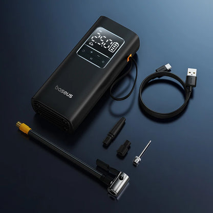 Wireless Car Air Pump Portable Air Compressor for Car Motorcycles Bicycle Electric Tire Inflator with LCD Digital Display