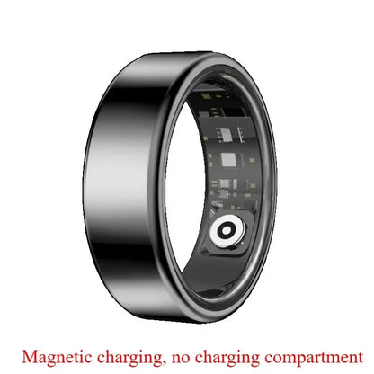 “Smart Ring Fitness Tracker – Heart Rate, SpO₂, Sleep & Step Monitor | Waterproof Multi-Sport Mode”