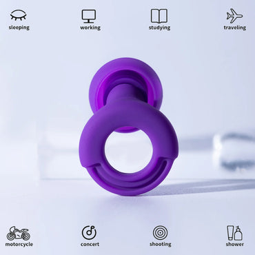 Perzaro Quiet Ear Plugs for Noise Reduction for Sleeping Silicone Ear Plugs for Swimming Motorbike Noise Filtering Ear Plugs