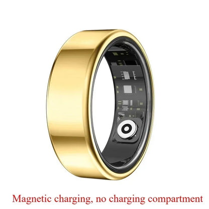 “Smart Ring Fitness Tracker – Heart Rate, SpO₂, Sleep & Step Monitor | Waterproof Multi-Sport Mode”
