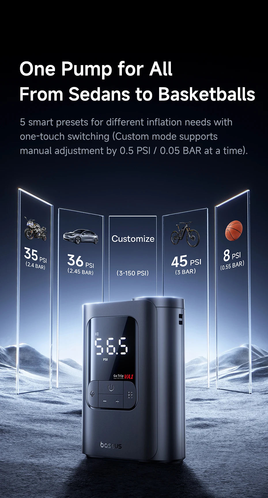 Baseus Wireless Car Inflator Secondary Image