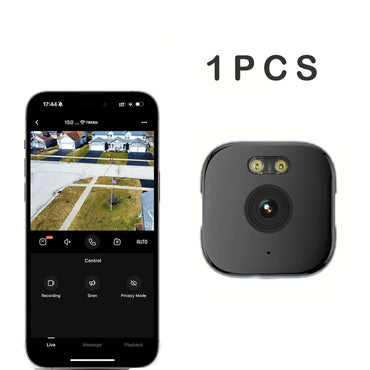 HEIYOUCAM Window Camera - Replaces Outdoor Cameras | 2.4/5GHz Wi-Fi | 3MP Resolution | Full-Color Night Vision Through Window |