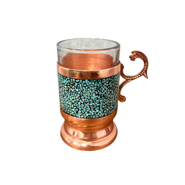 Turquoise Tea Glass