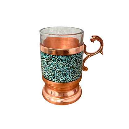 Turquoise Tea Glass