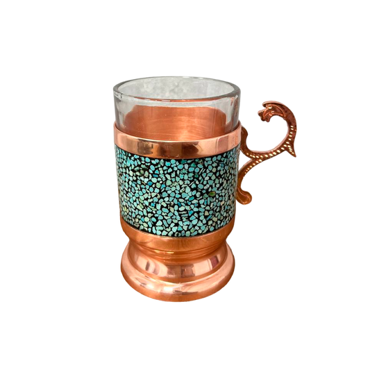Turquoise Tea Glass