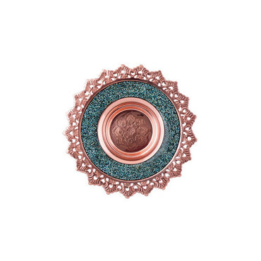 Turquoise Latticed Plate Handicrafts